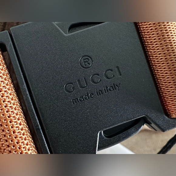 GUCCI Interlocking G Star Childrens Kids Crossbody Belt Bag Fanny Brown Corduroy - Picture 6 of 14